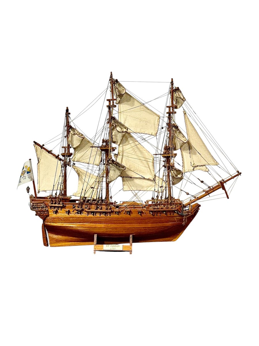 Ship Model Of The St. Géran Frigate, 1737-photo-1