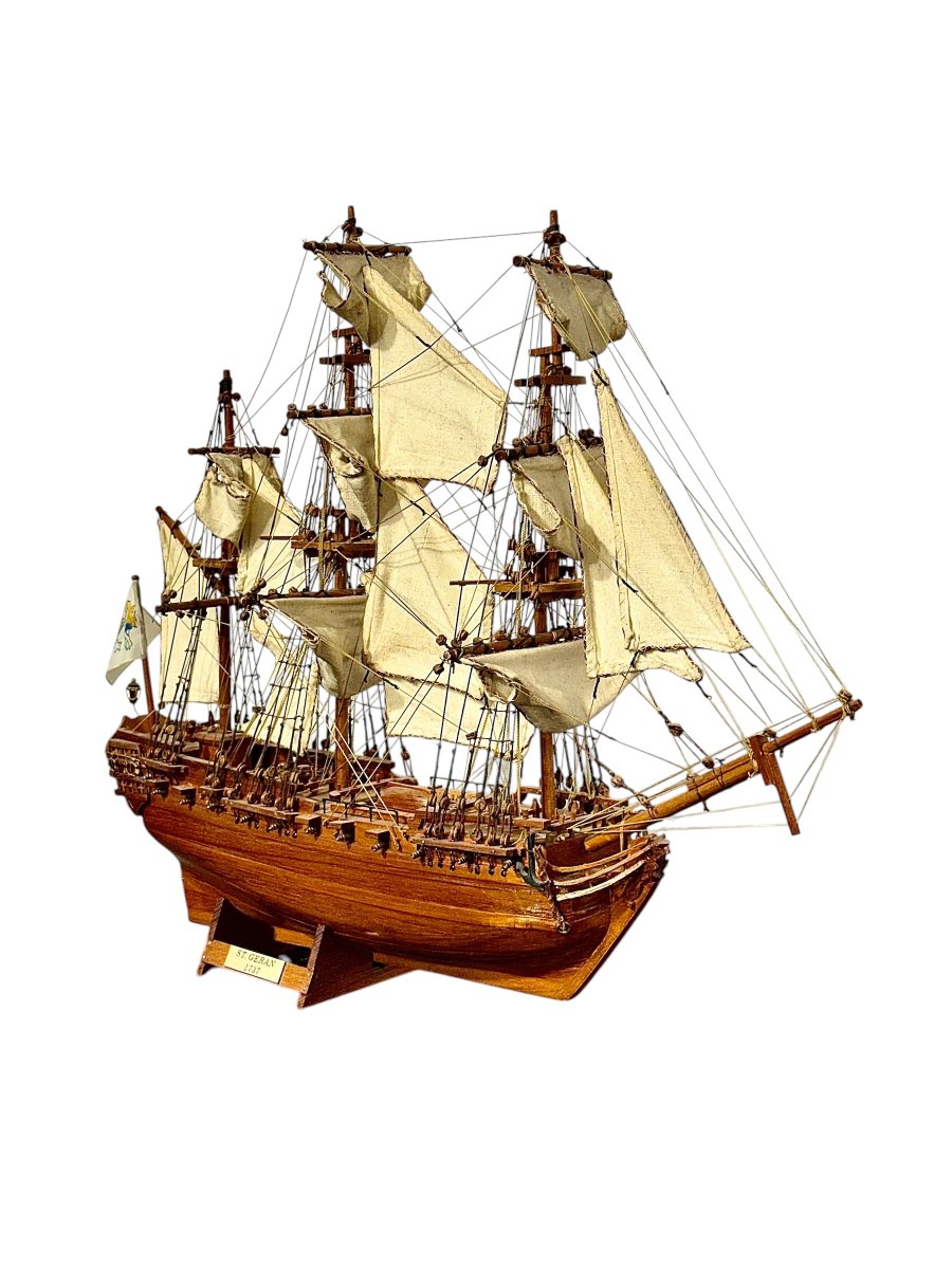 Ship Model Of The St. Géran Frigate, 1737