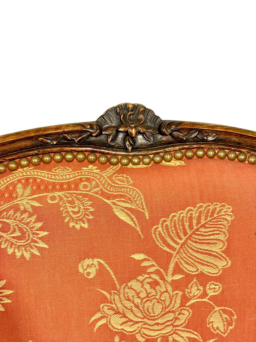 Paire de fauteuils français en noyer de style Louis XV, vers 1880-photo-4
