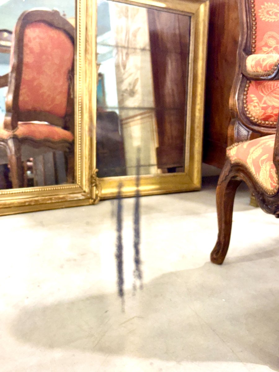 Grand Miroir Trumeau en Bois Doré de Style Louis XVI, vers 1890-photo-6
