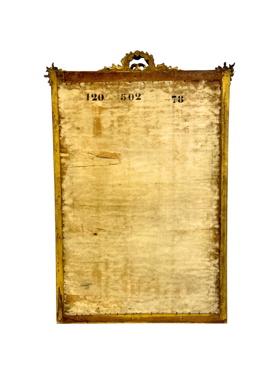 Grand Miroir Trumeau en Bois Doré de Style Louis XVI, vers 1890-photo-7