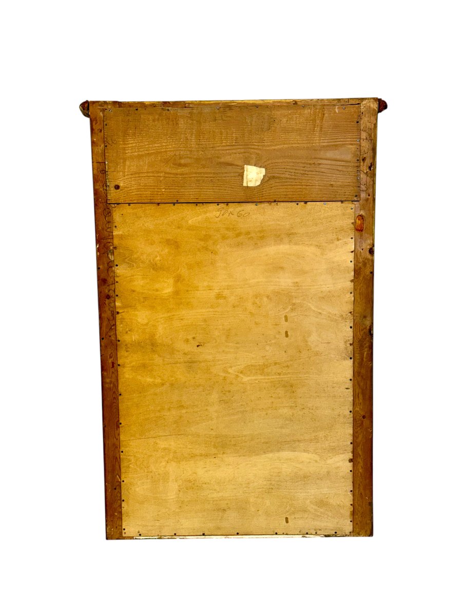 Miroir trumeau biseauté en bois doré de style Louis XV français, vers 1900-photo-6