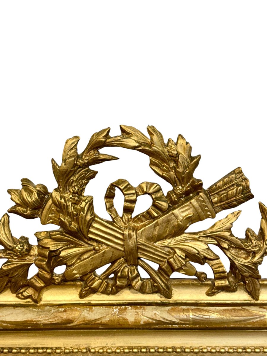 Louis Philippe Giltwood Console Mirror, France Circa 1840-photo-2