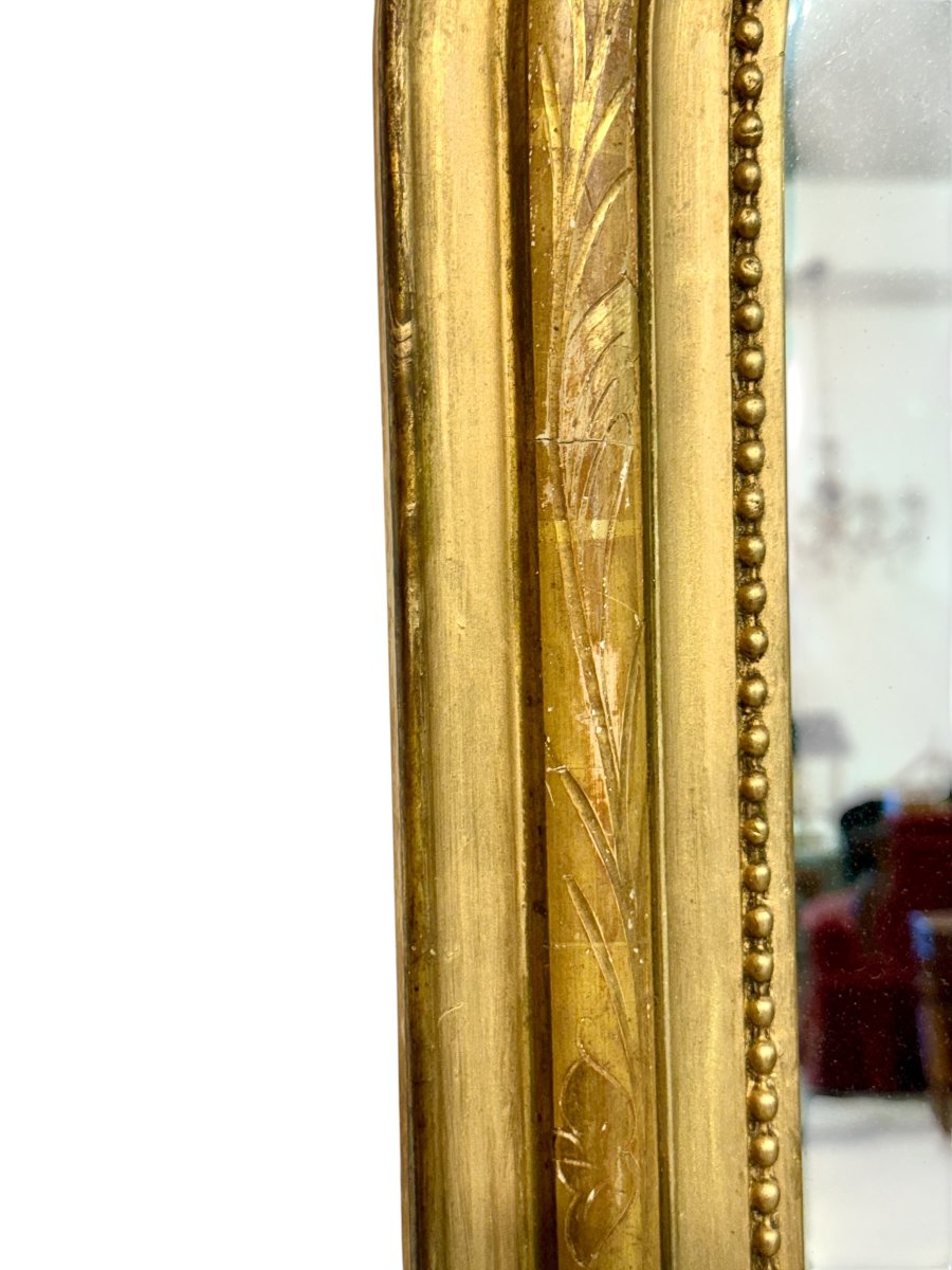 Louis Philippe Giltwood Console Mirror, France Circa 1840-photo-4