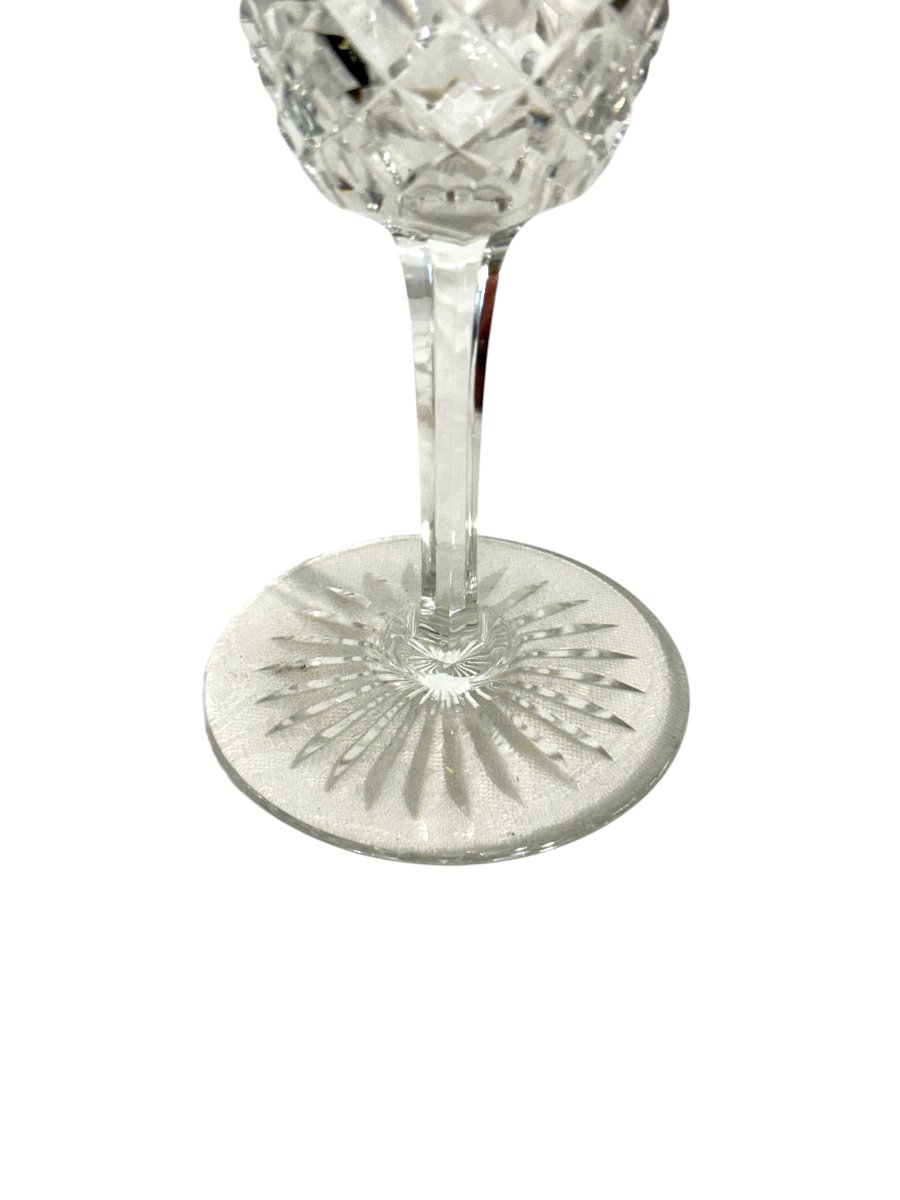 Service de 8 verres en cristal taillé Baccarat Modèle « Burgos », France, XXe siècle-photo-5