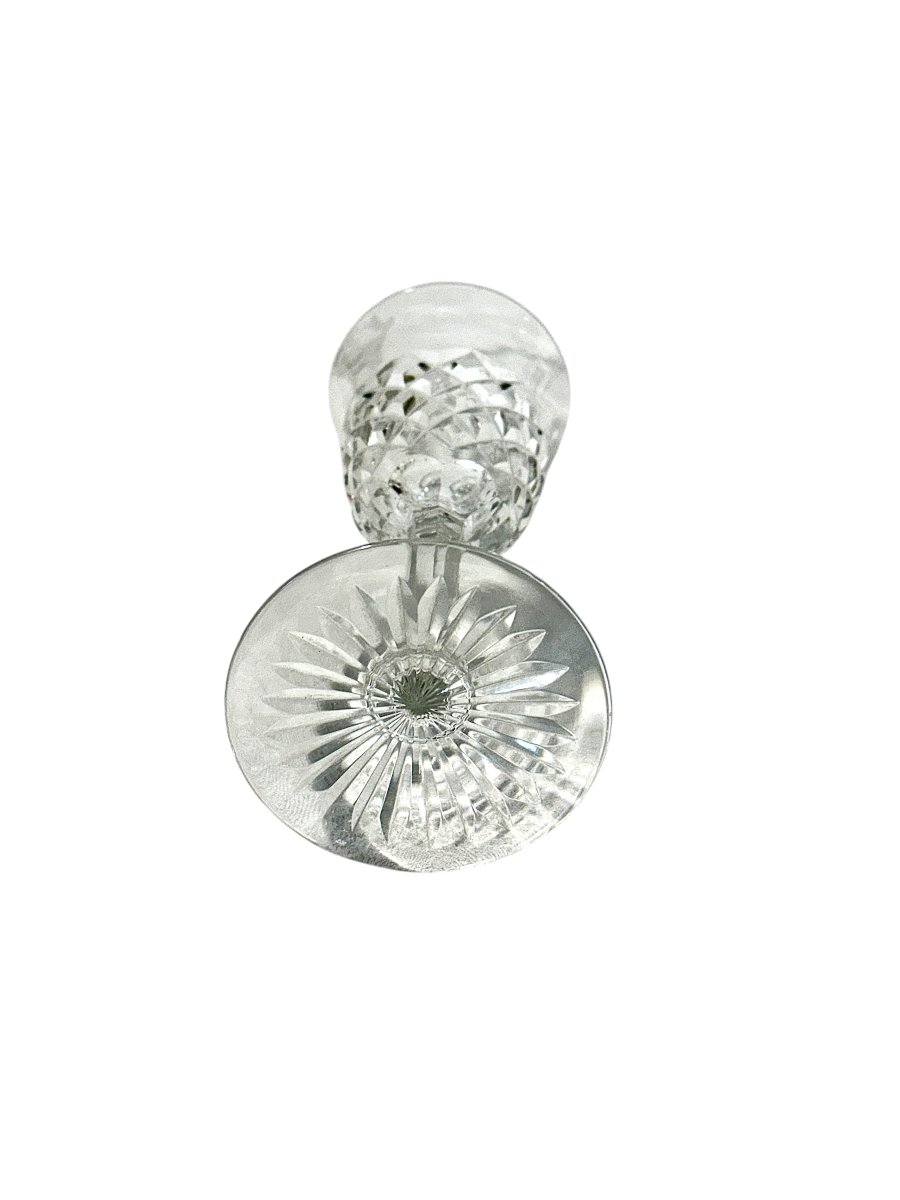  Set de 11 verres à vin en cristal Baccarat Modèle Burgos, vers 1940-photo-1