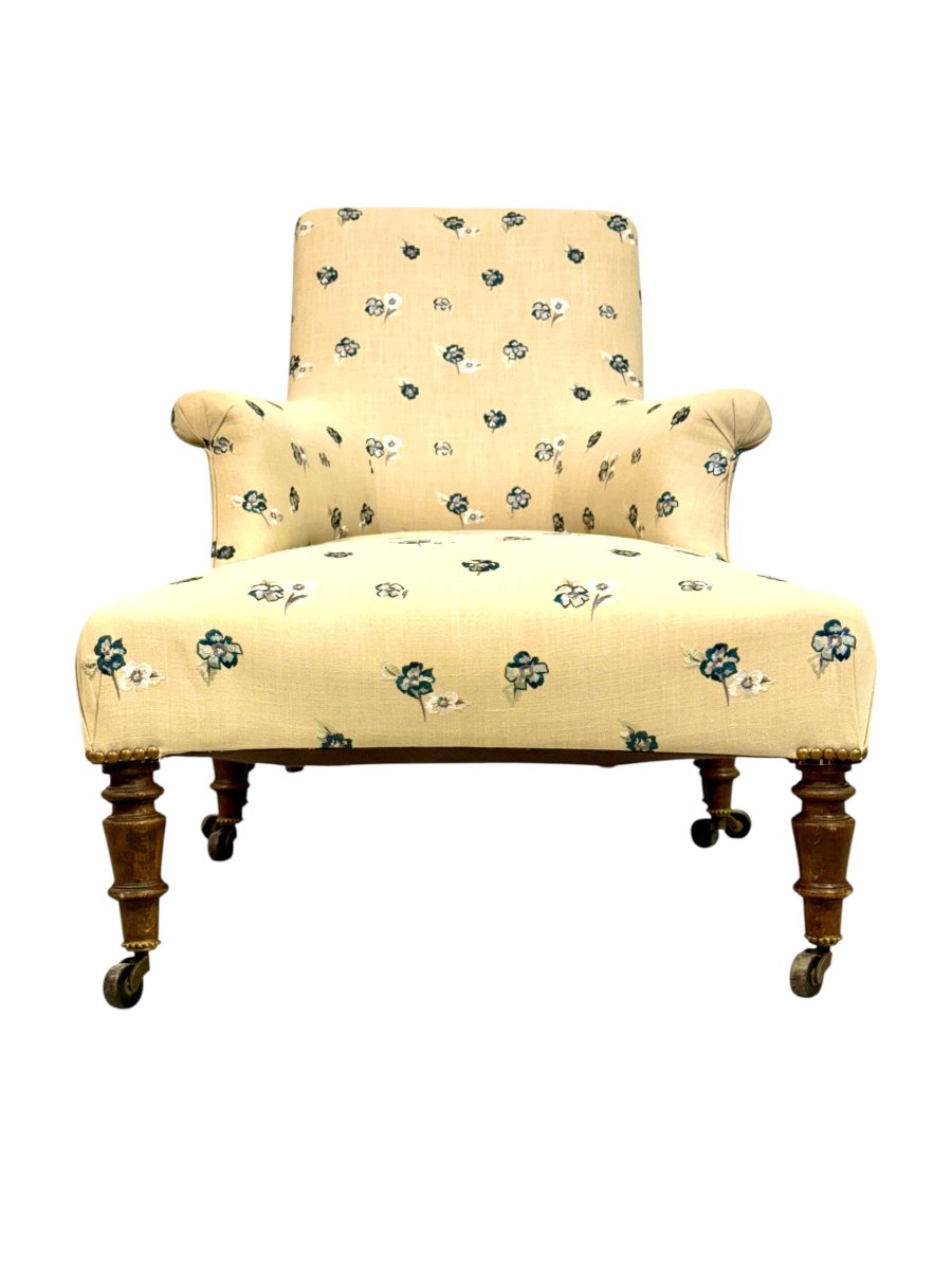 Bergère Duchesse Brisée et Ottoman Assorti, France XIXè siècle