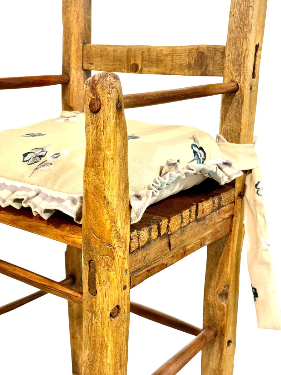 French Provincial Child’s High Chair, Late 18th Century-photo-3