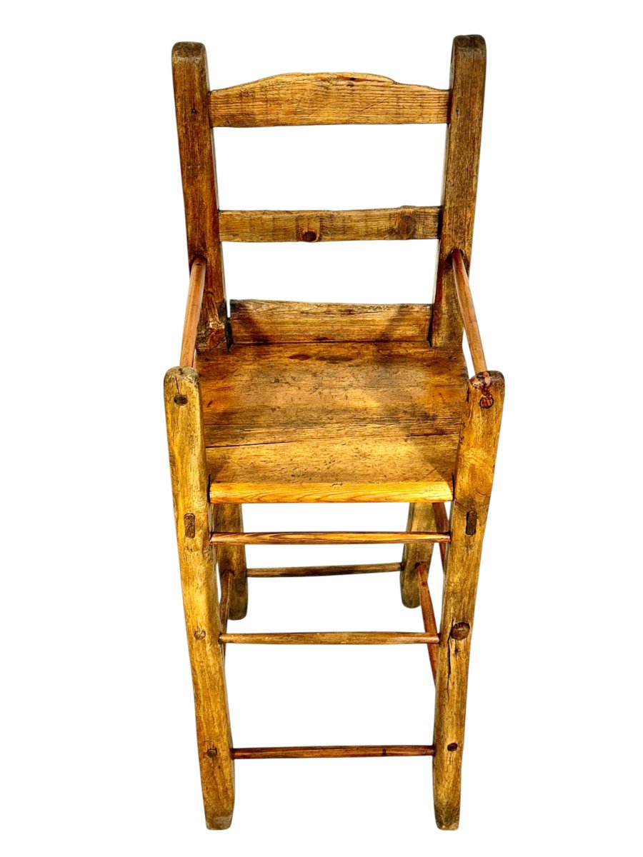 French Provincial Child’s High Chair, Late 18th Century-photo-4
