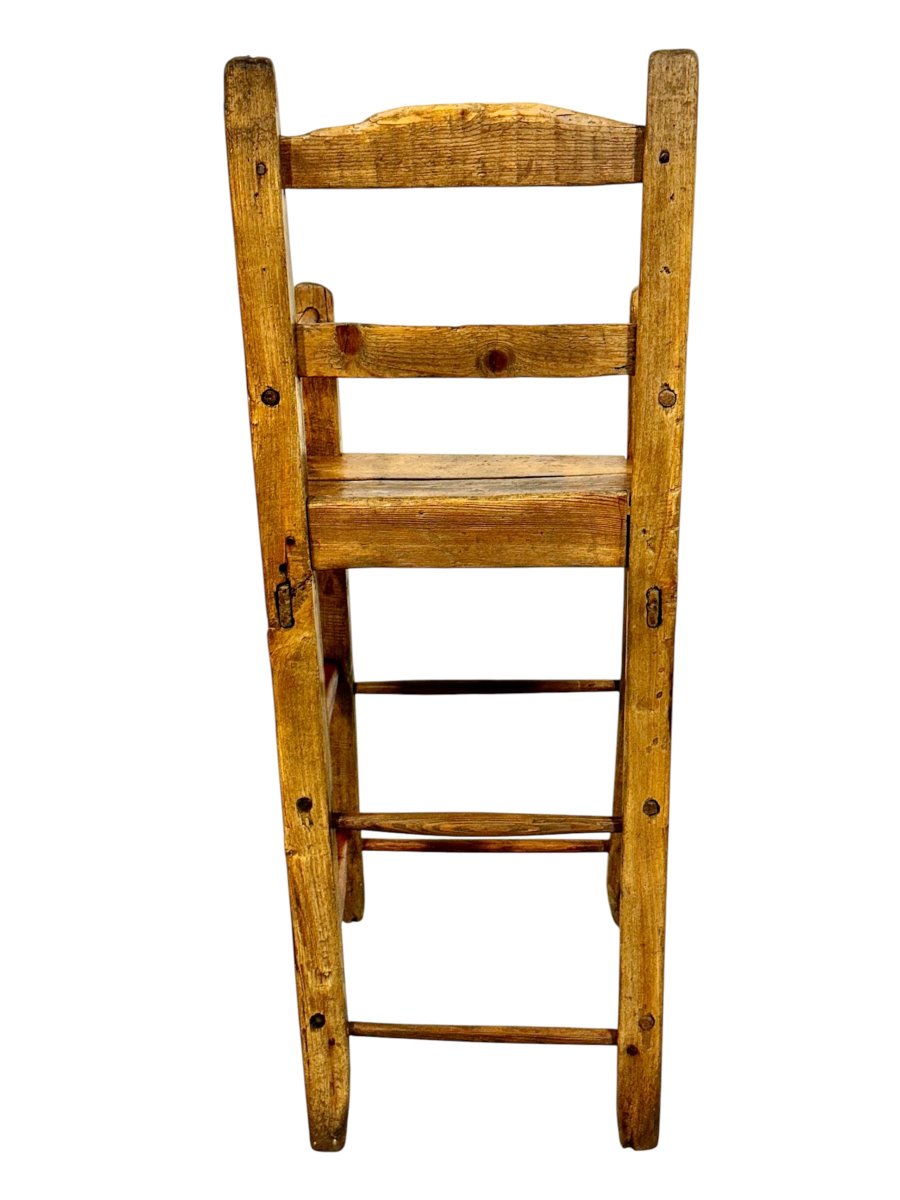 French Provincial Child’s High Chair, Late 18th Century-photo-1