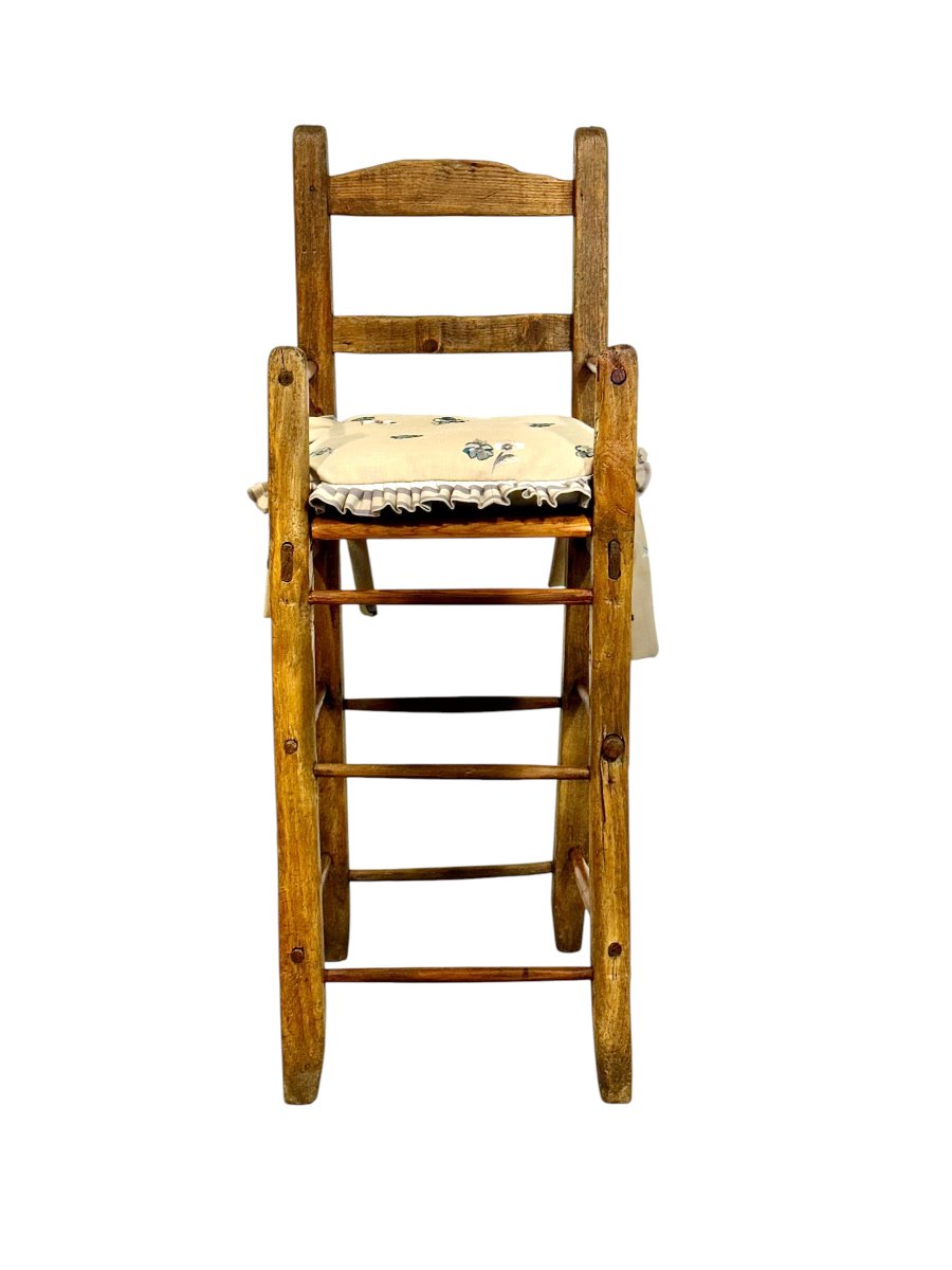 French Provincial Child’s High Chair, Late 18th Century-photo-8