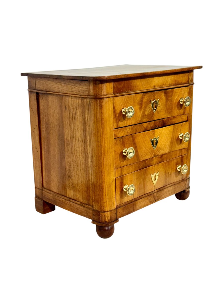 Coffret à bijoux français du XIXe siècle en noyer, ancien coffret de maîtrise-photo-3