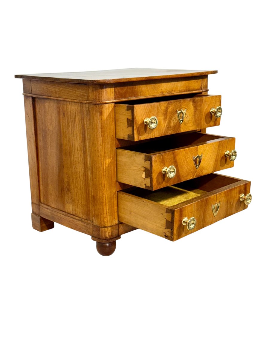 Coffret à bijoux français du XIXe siècle en noyer, ancien coffret de maîtrise-photo-3