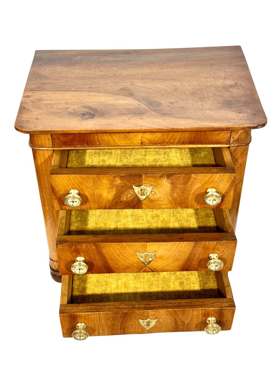 Coffret à bijoux français du XIXe siècle en noyer, ancien coffret de maîtrise-photo-4