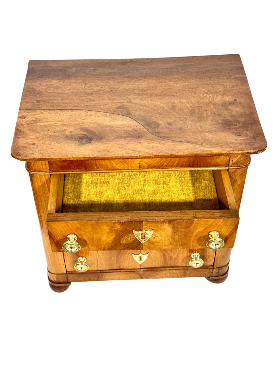 Coffret à bijoux français du XIXe siècle en noyer, ancien coffret de maîtrise-photo-5
