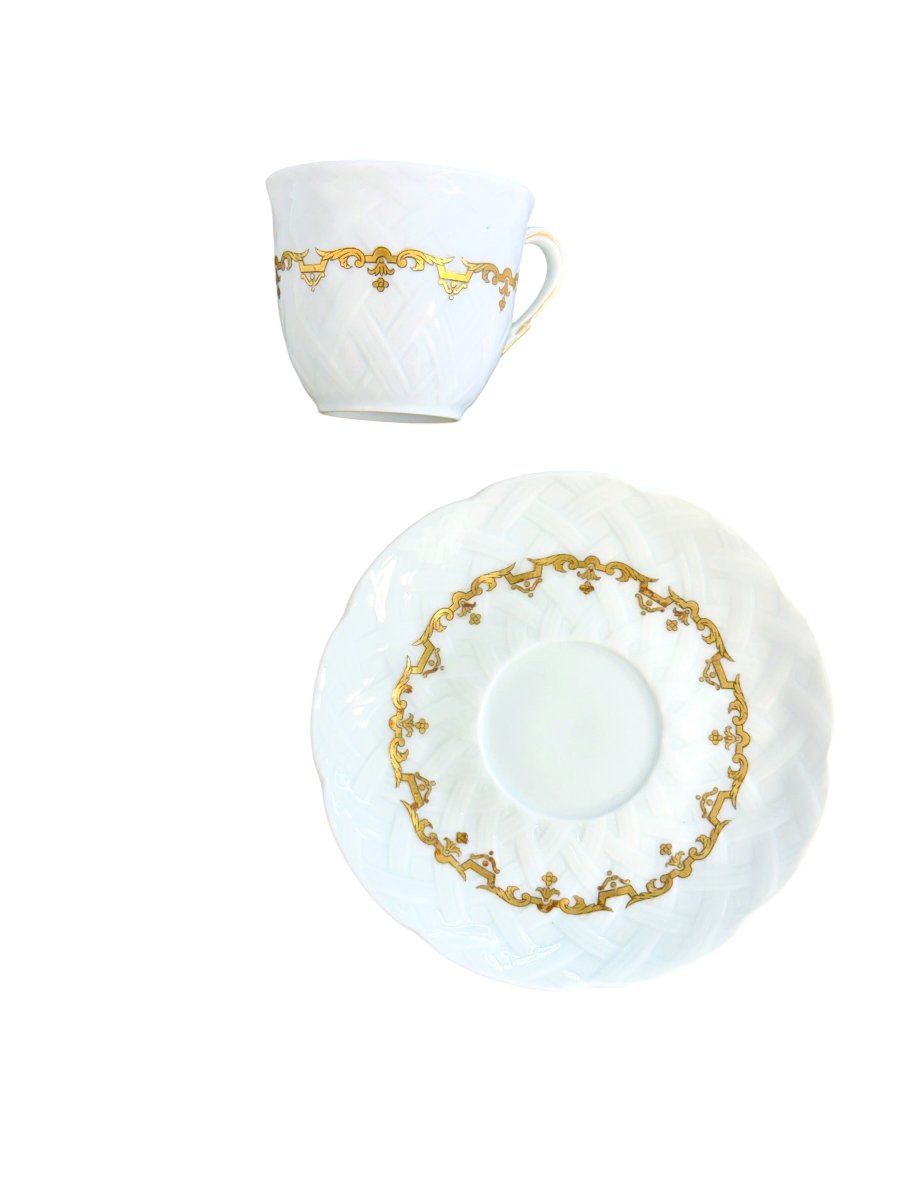 Bernardaud Limoges “rimbaud” Porcelain Coffee Service, 26 Pieces-photo-3
