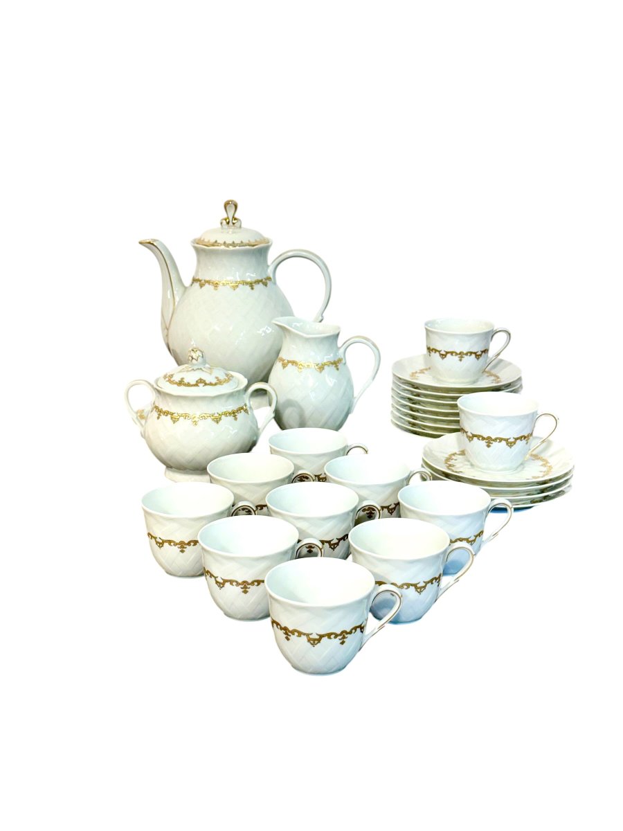 Bernardaud Limoges “rimbaud” Porcelain Coffee Service, 26 Pieces-photo-7
