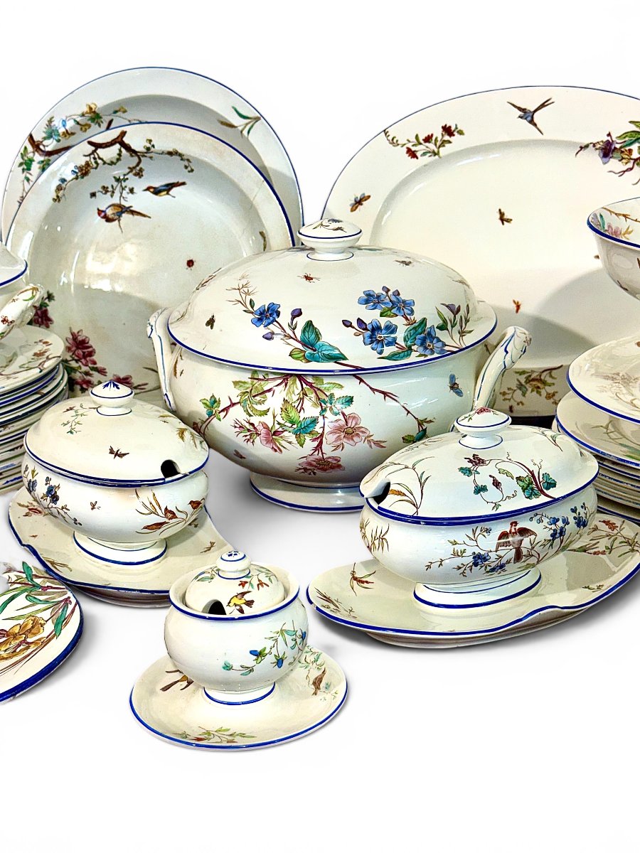 “nella” By Jules Vieillard & Cie, 83-piece Fine Faience Dinner & Coffee Service -photo-2