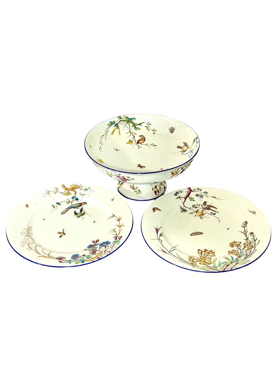 “nella” By Jules Vieillard & Cie, 83-piece Fine Faience Dinner & Coffee Service -photo-2