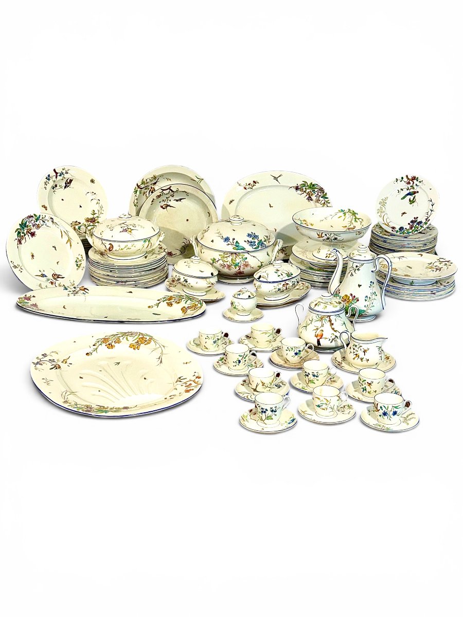 “nella” By Jules Vieillard & Cie, 83-piece Fine Faience Dinner & Coffee Service 