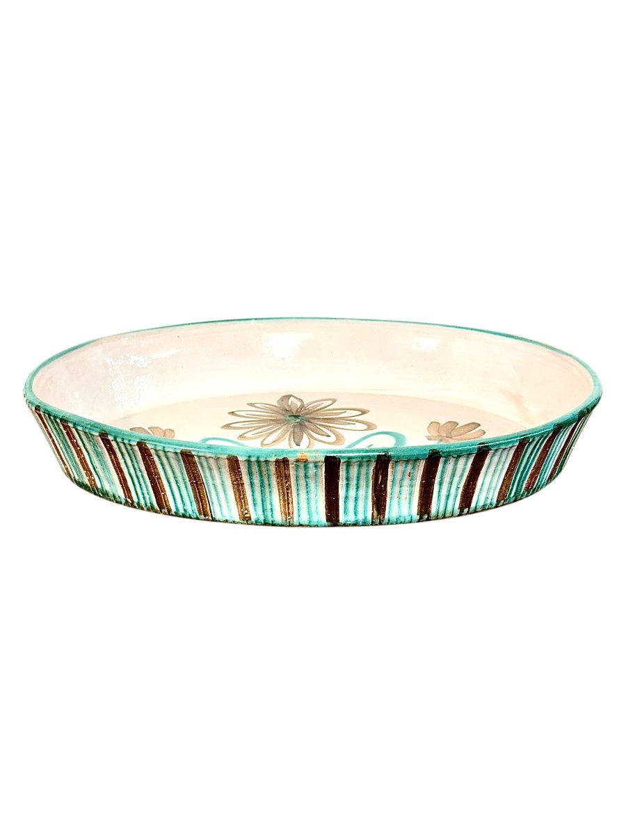 Ensemble plat à four et casserole en céramique Robert Picault, Vallauris 1960-photo-2