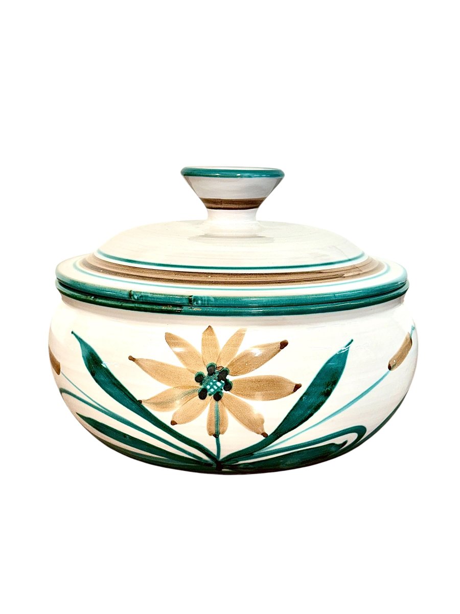 Ensemble plat à four et casserole en céramique Robert Picault, Vallauris 1960-photo-4