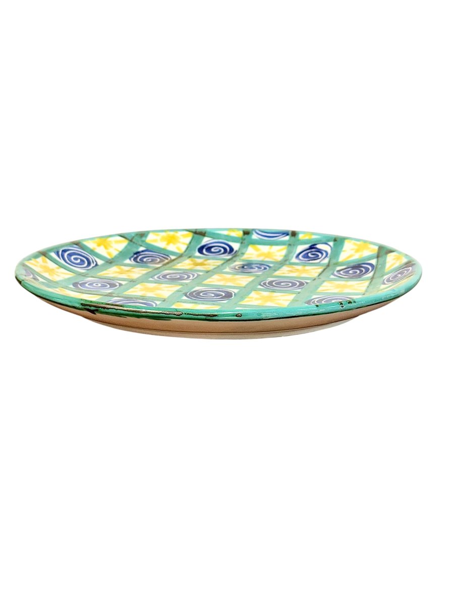 Robert Picault Hand-painted Decorative Ceramic Platter, Vallauris Circa 1960-photo-3