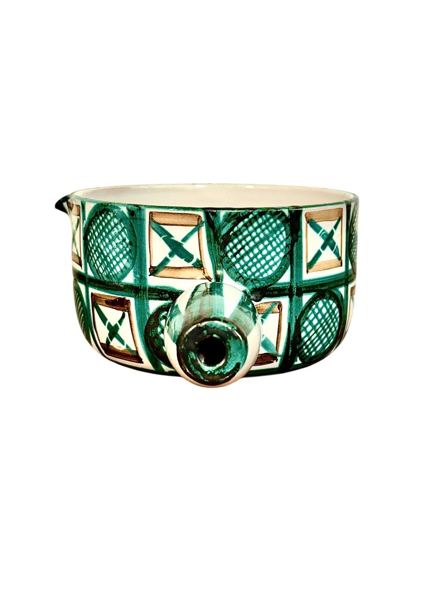 Casserole en céramique Robert Picault, Vallauris France, Circa 1960-photo-3