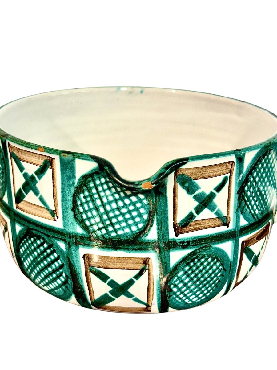 Casserole en céramique Robert Picault, Vallauris France, Circa 1960-photo-4