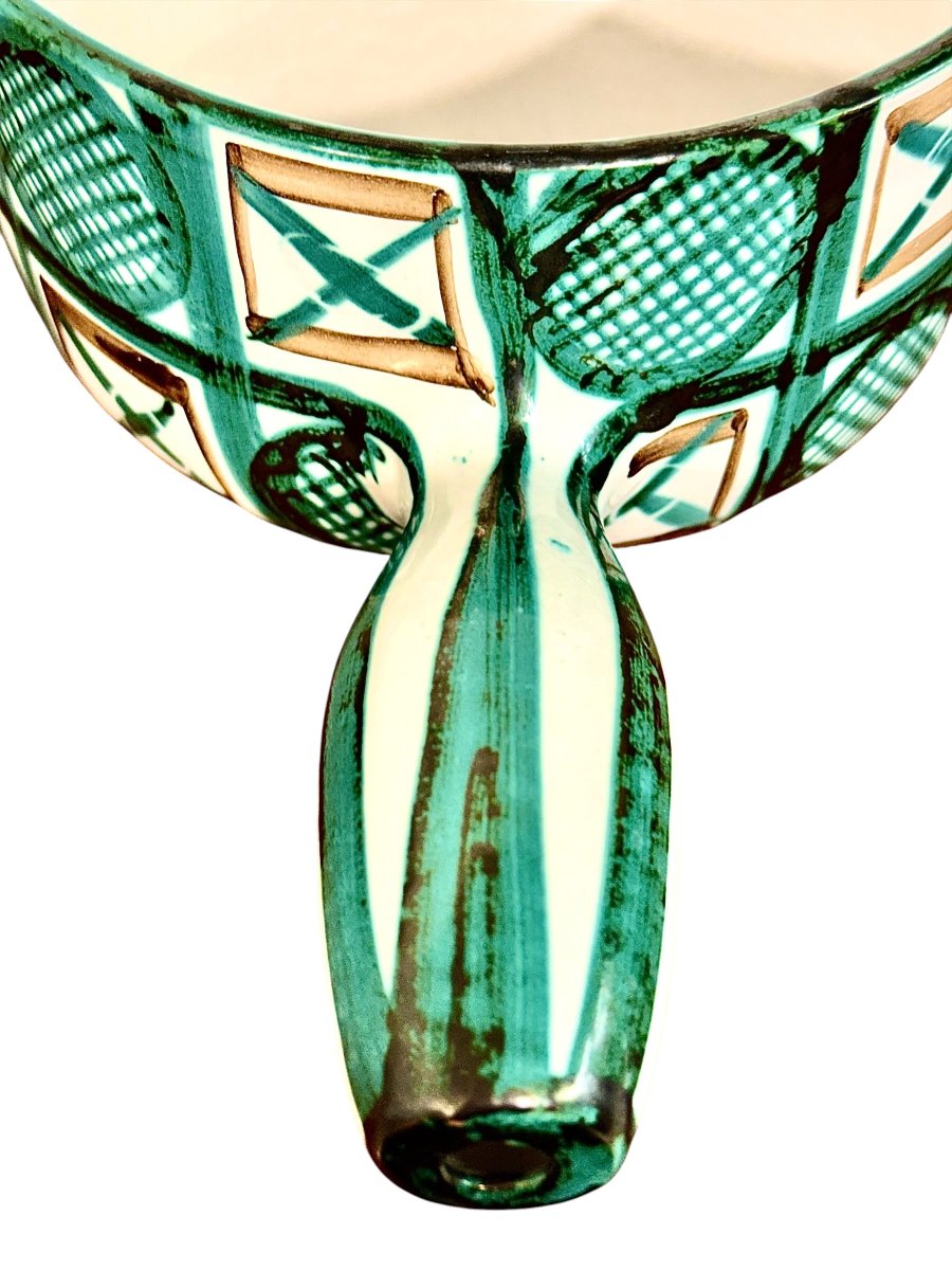 Casserole en céramique Robert Picault, Vallauris France, Circa 1960-photo-8