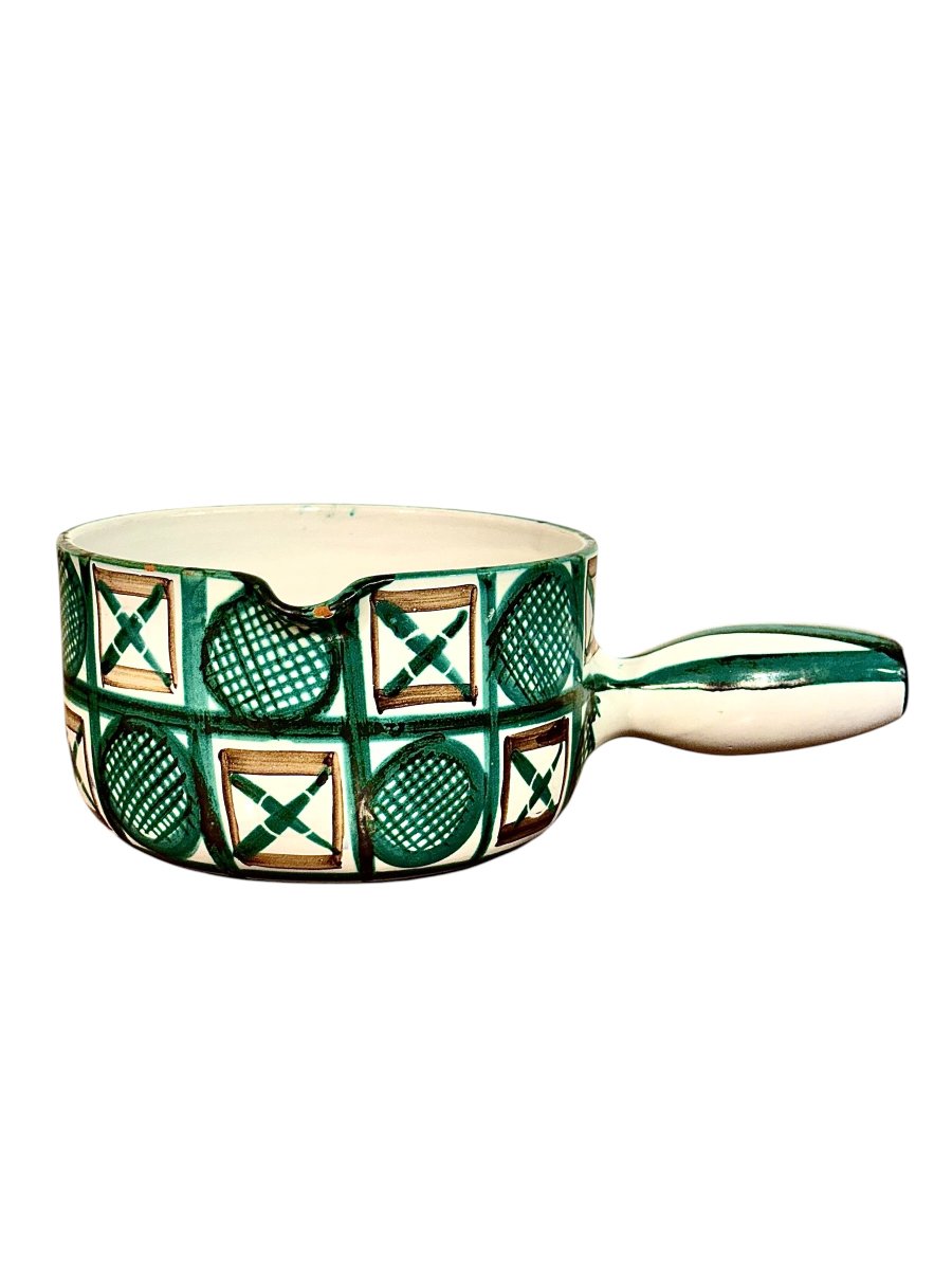 Casserole en céramique Robert Picault, Vallauris France, Circa 1960