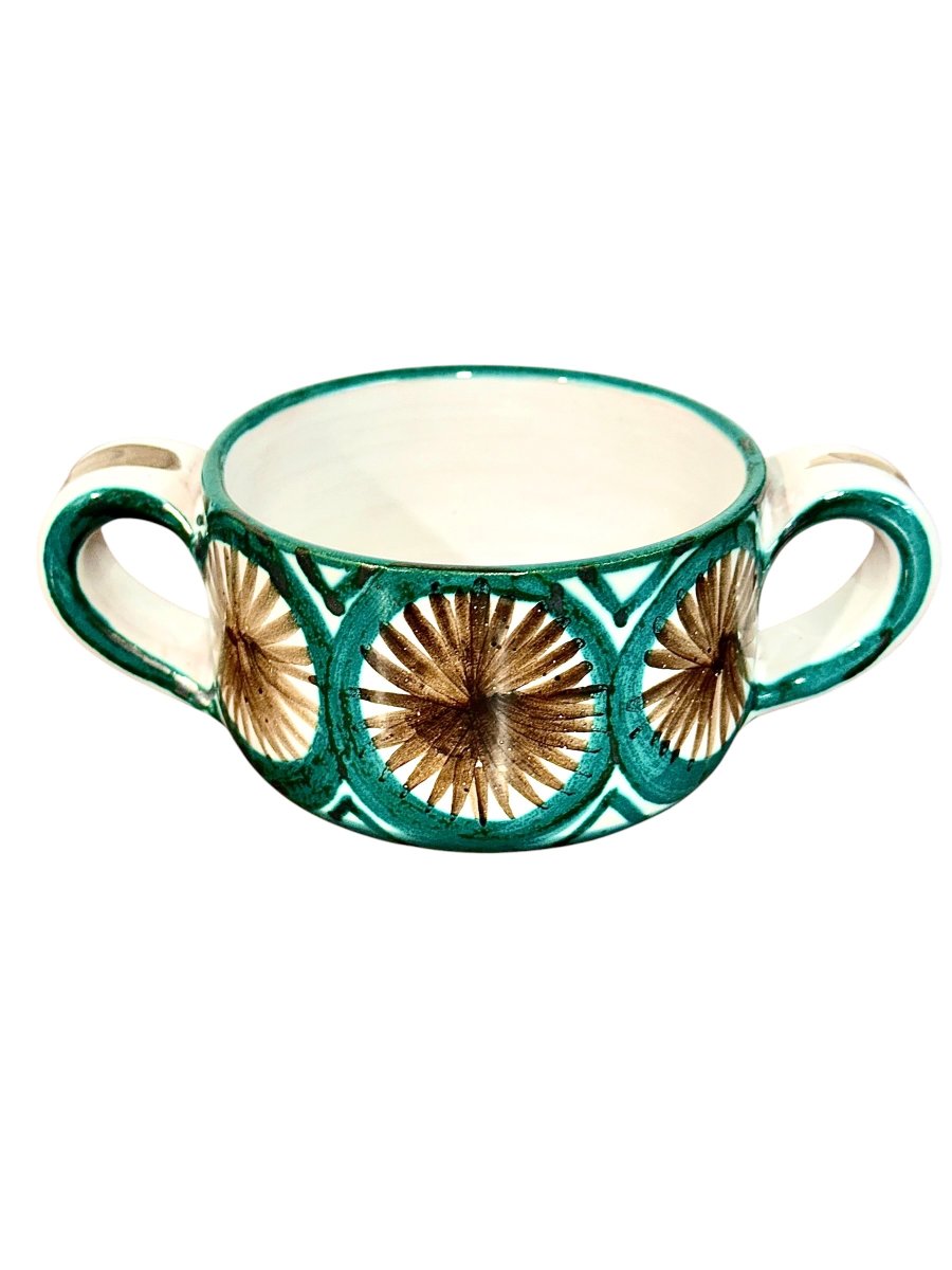 Coupe à deux anses en céramique de Robert Picault (Vallauris), France, vers 1960