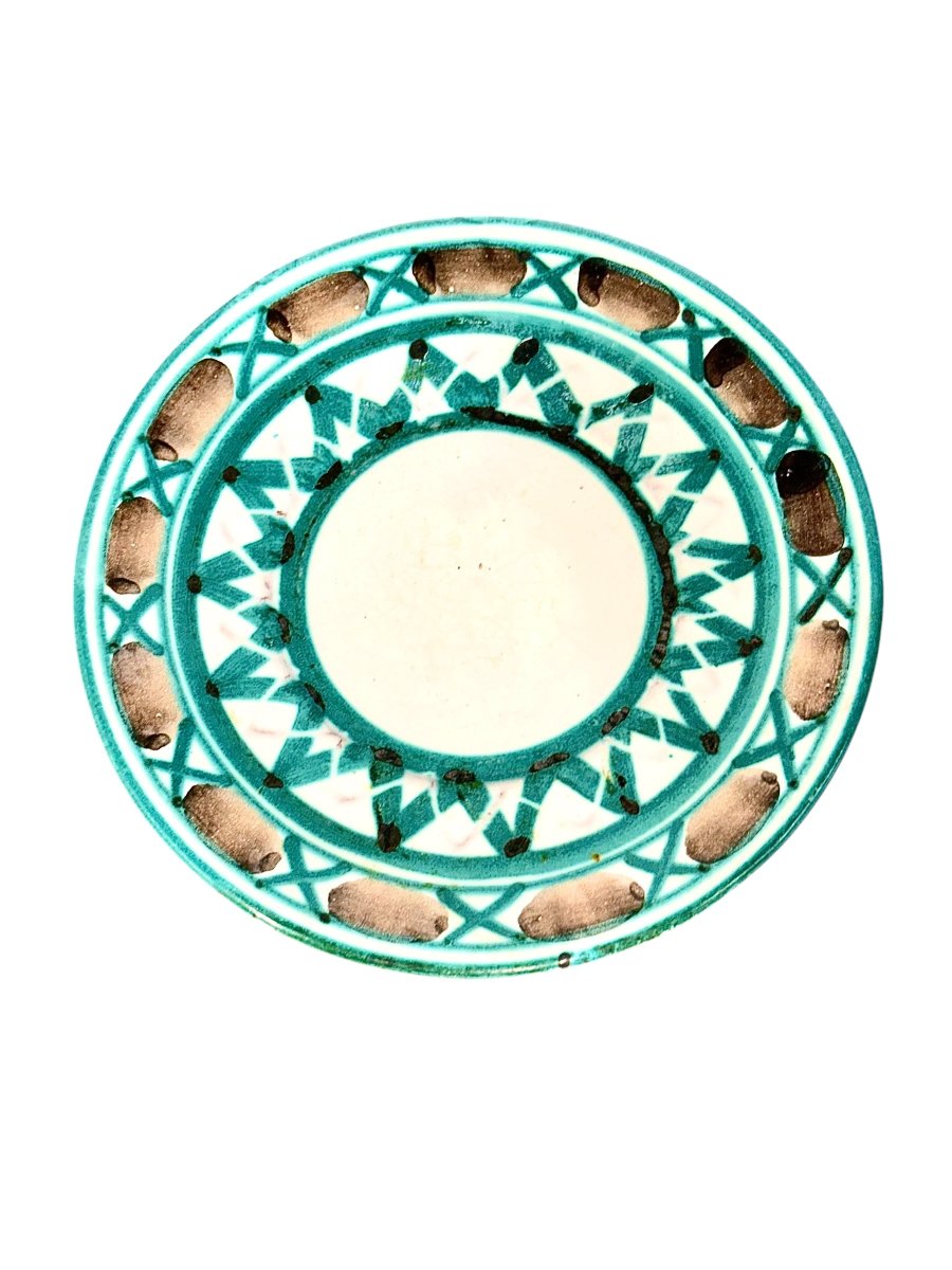 Bol et soucoupe en céramique de Robert Picault (Vallauris), milieu du XXe siècle-photo-1