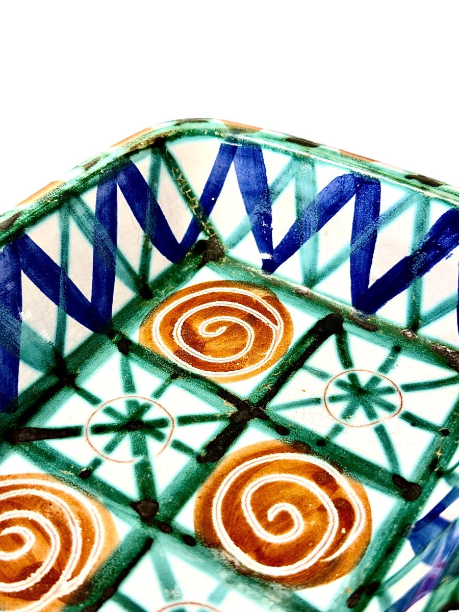 Robert Picault Vallauris Ceramic Vide-poche Or Trinket Dish, France, Circa 1960-photo-5