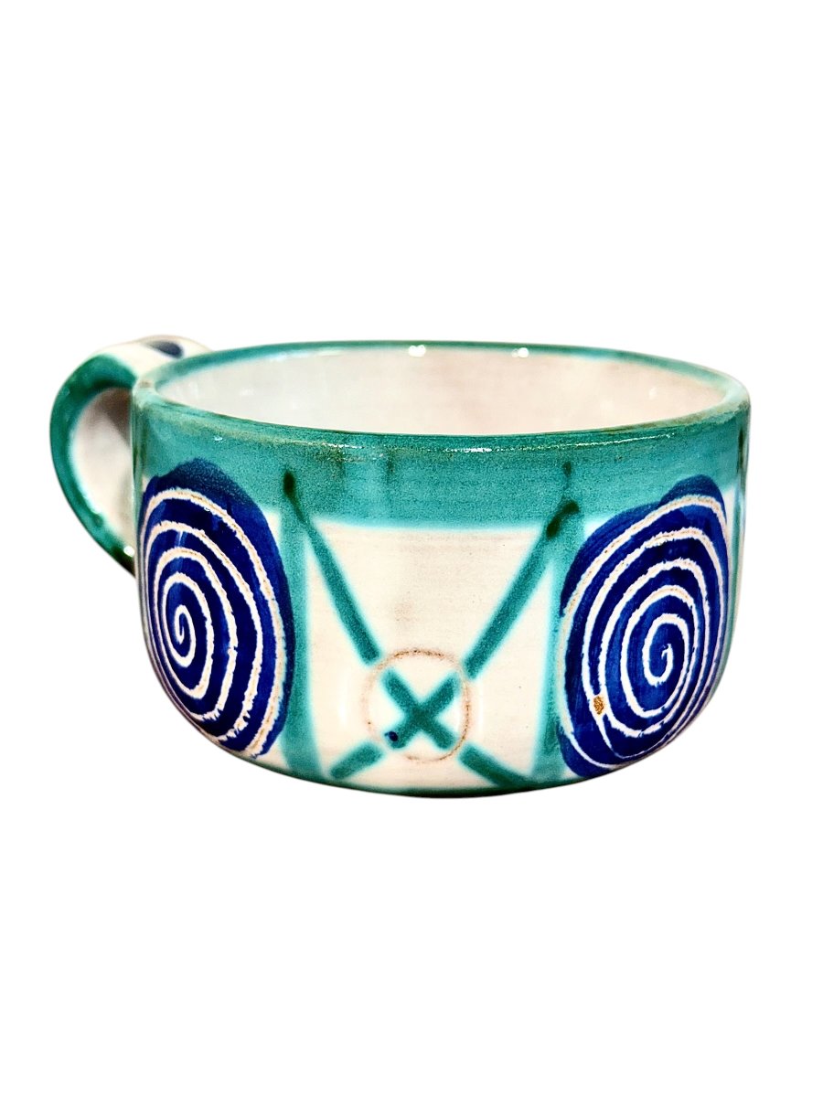 Robert Picault Vallauris Ceramic Tea Cup & Saucer, France, C. 1960-photo-4
