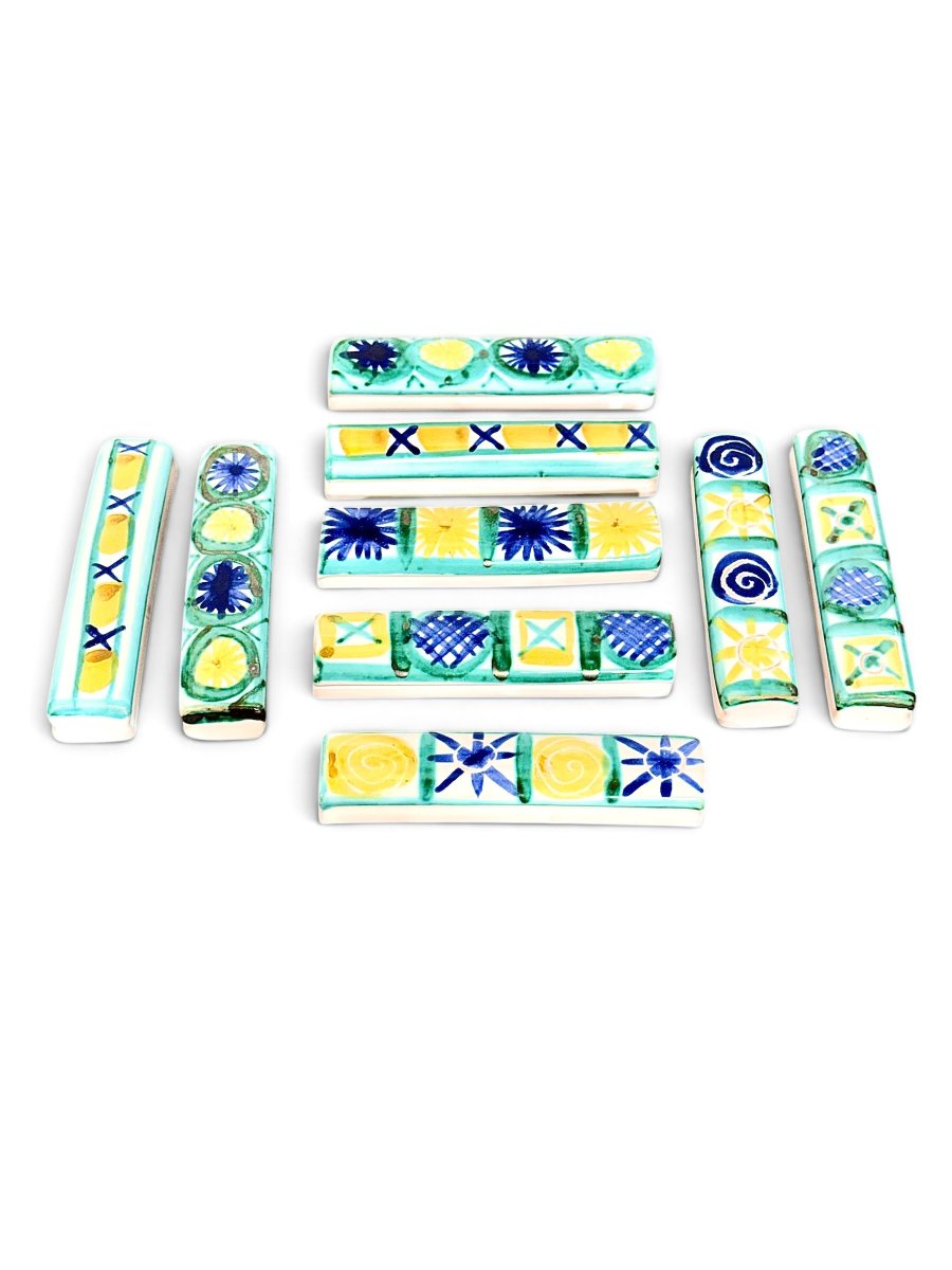 Set Of 9 Ceramic Knife Holders By Robert Picault (vallauris), France, Circa 1960-photo-2