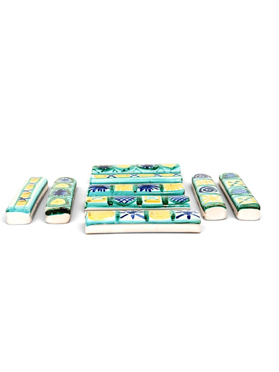 Set Of 9 Ceramic Knife Holders By Robert Picault (vallauris), France, Circa 1960-photo-3