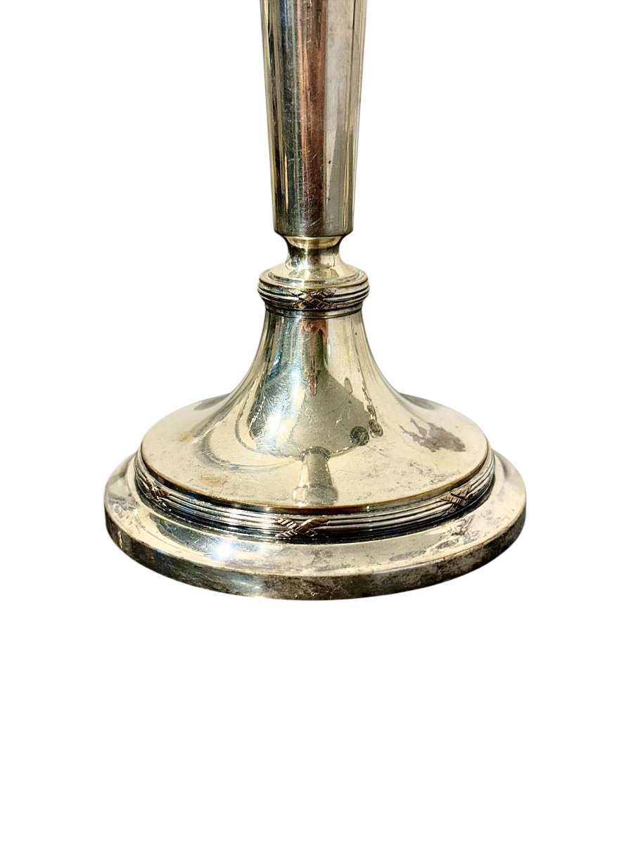 Paire de candélabres français en métal argenté par Victor Saglier, vers 1880-photo-2