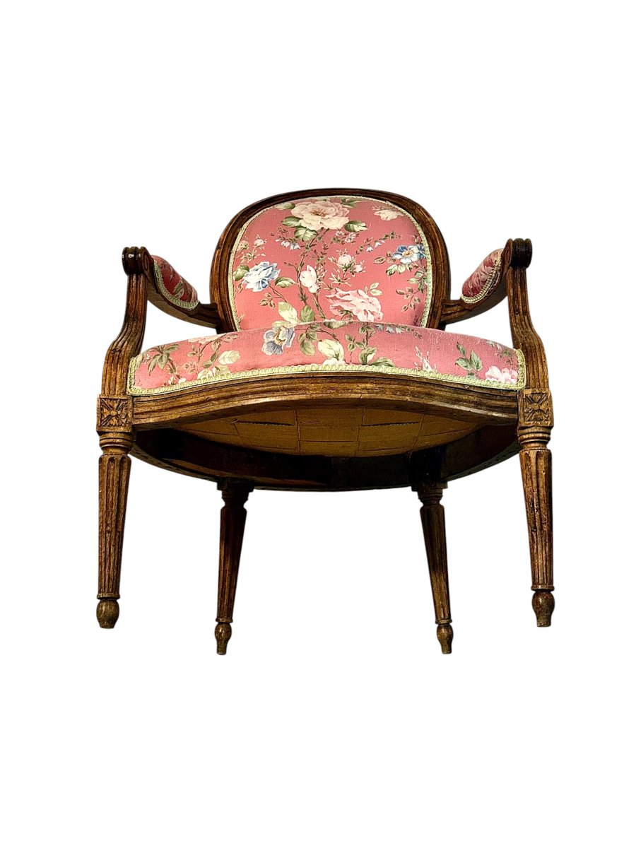 Paire de fauteuils d'époque Louis XVI en hêtre, France, vers 1775-photo-2