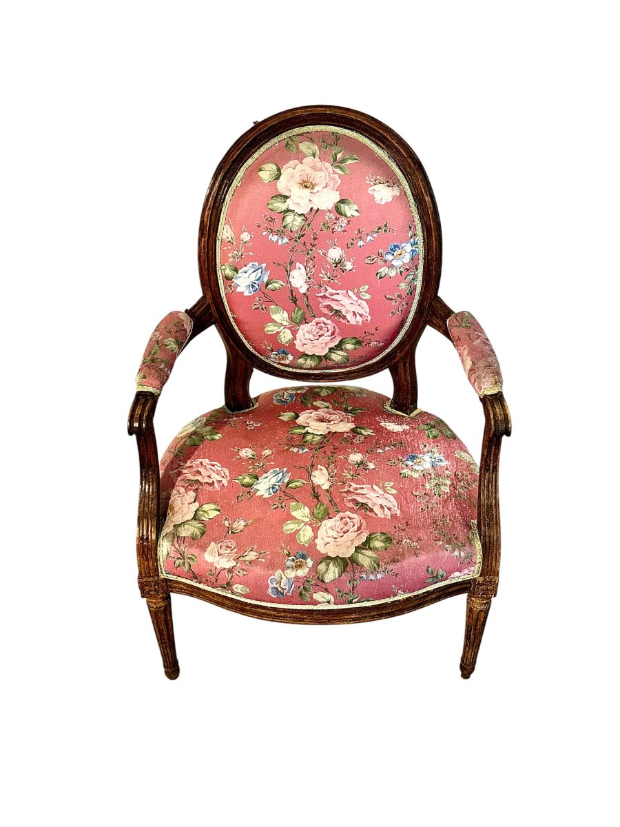 Paire de fauteuils d'époque Louis XVI en hêtre, France, vers 1775-photo-6