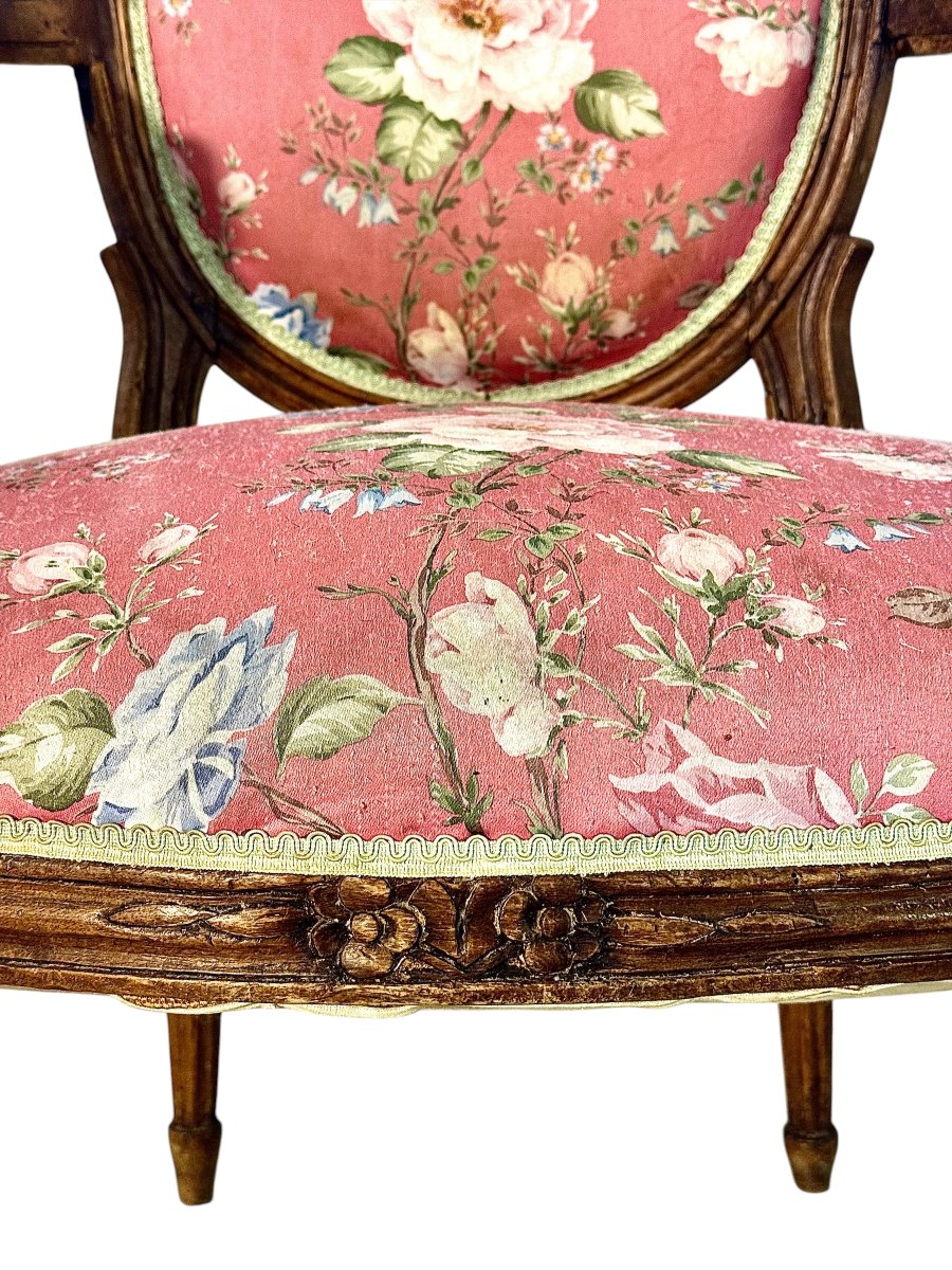 Paire de fauteuils d'époque Louis XVI en hêtre, France, vers 1775-photo-8
