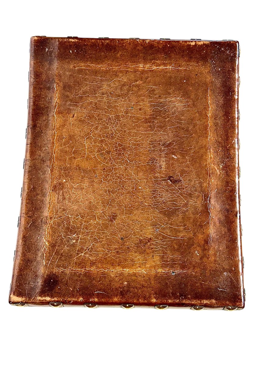 French Renaissance Revival Curule Stool In Beech Wood And Leather, Circa 1890-photo-4