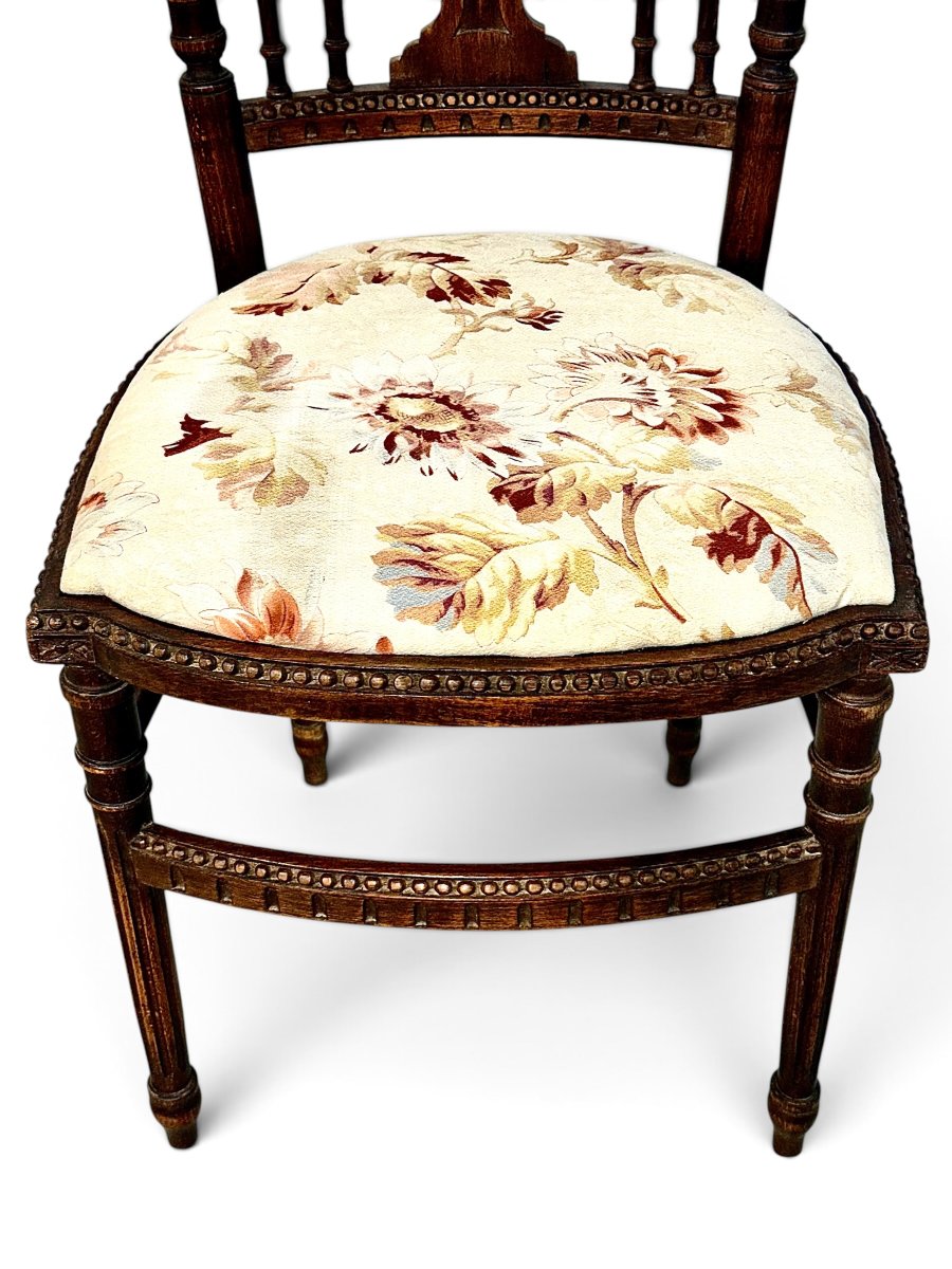Pair Of French Napoleon III Lyre Back Chairs, Circa 1880-photo-2