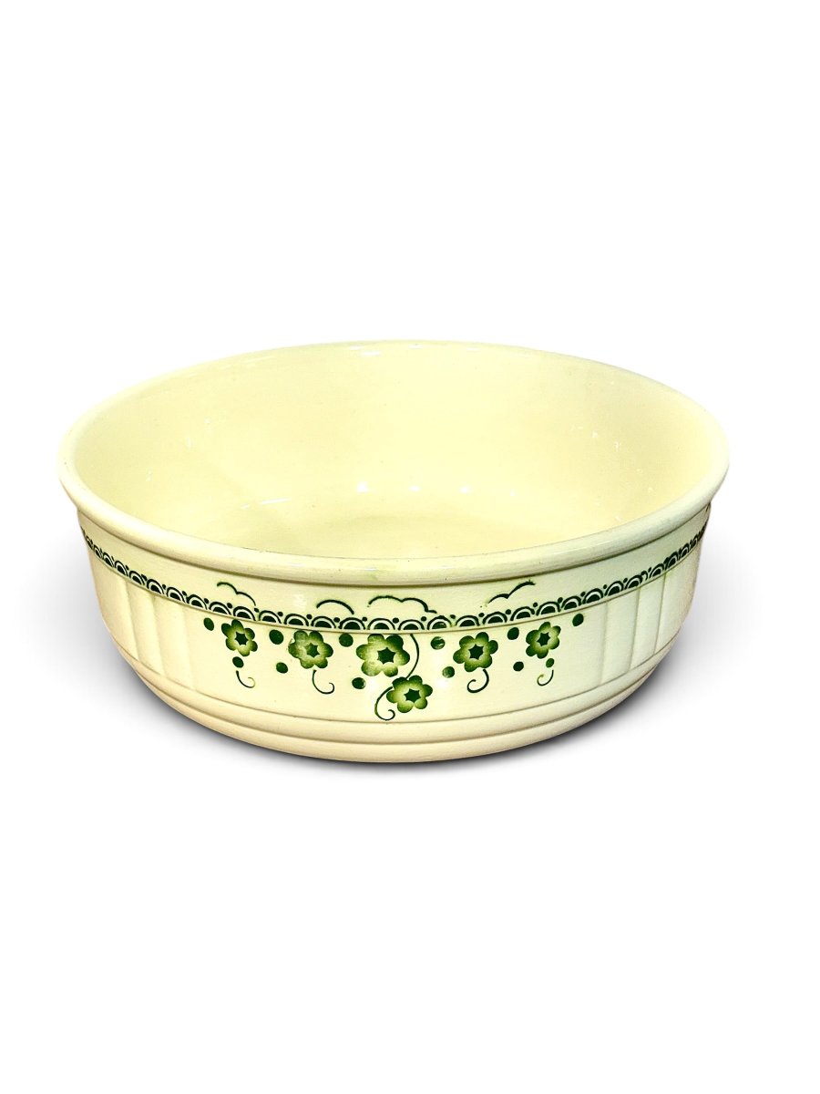 Circa 1930 French Art Deco Period Glazed Ceramic Wash Basin