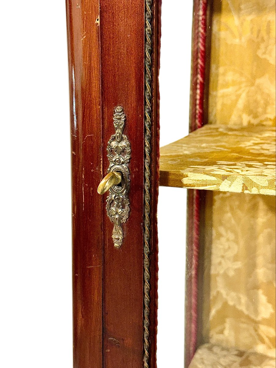 Vitrine française XIXe siècle à décor de bronze doré-photo-2