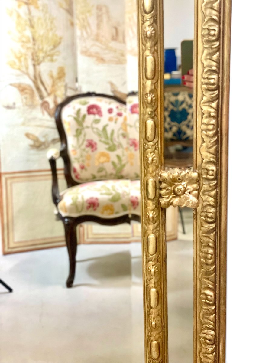 French Napoleon III Giltwood Pareclose Mirror, 19th Century-photo-1