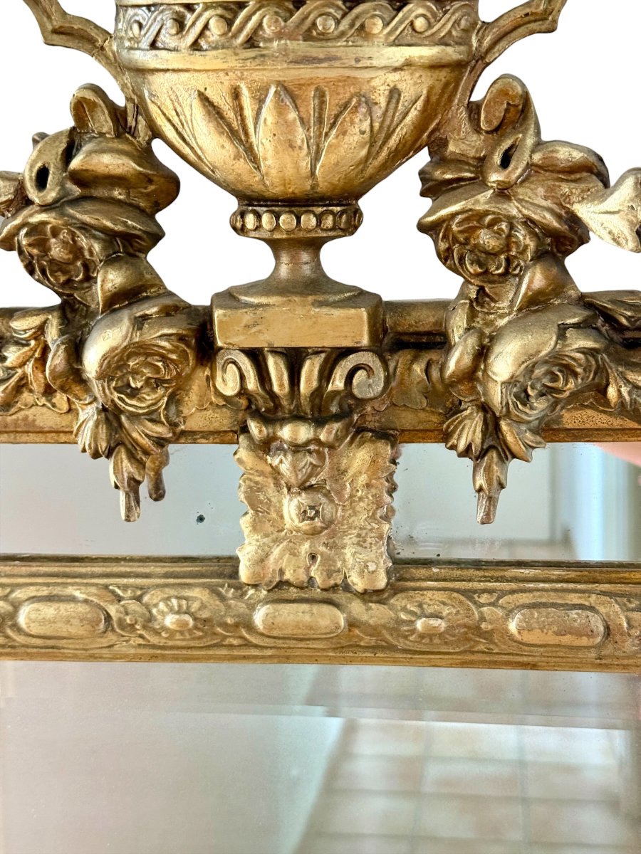 French Napoleon III Giltwood Pareclose Mirror, 19th Century-photo-7