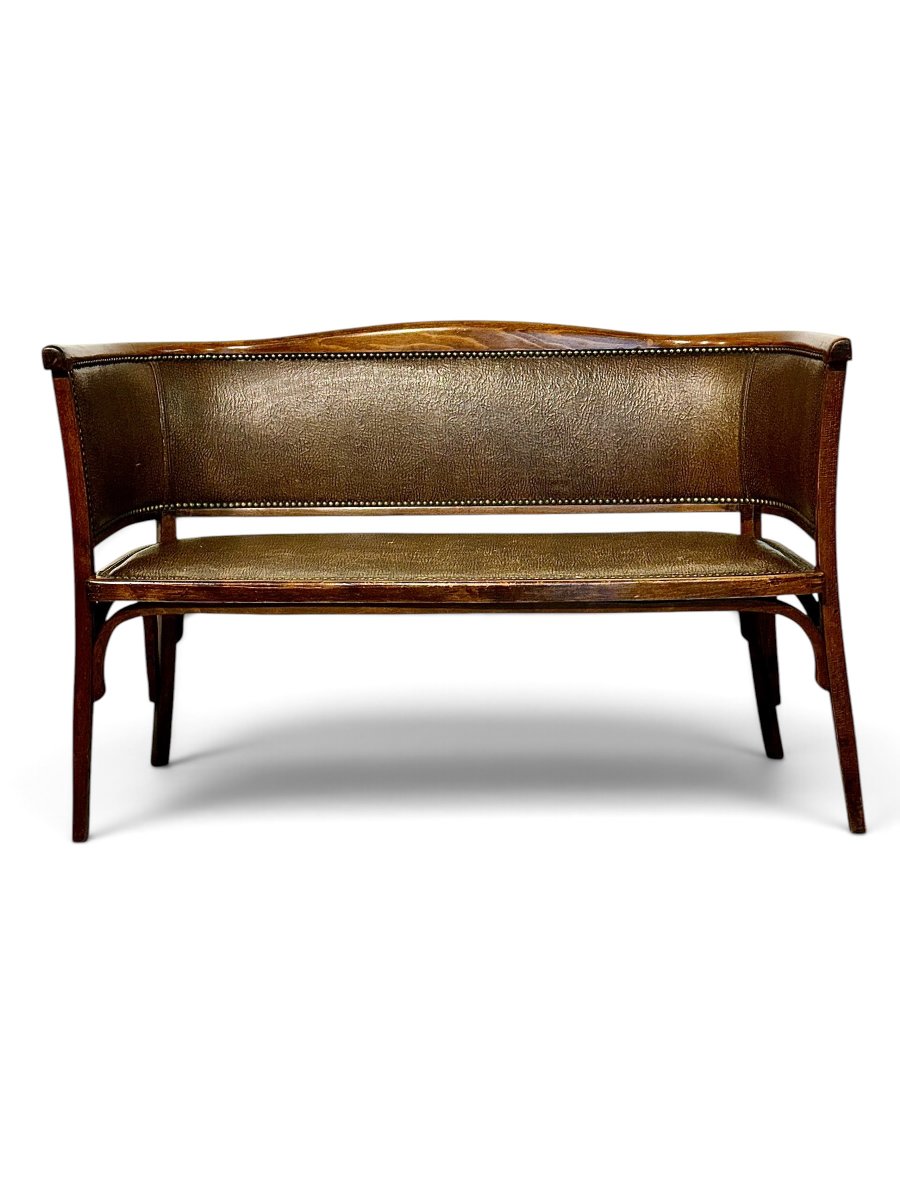 French Baumann Art Deco Bentwood Two-seater Settee, Circa 1920