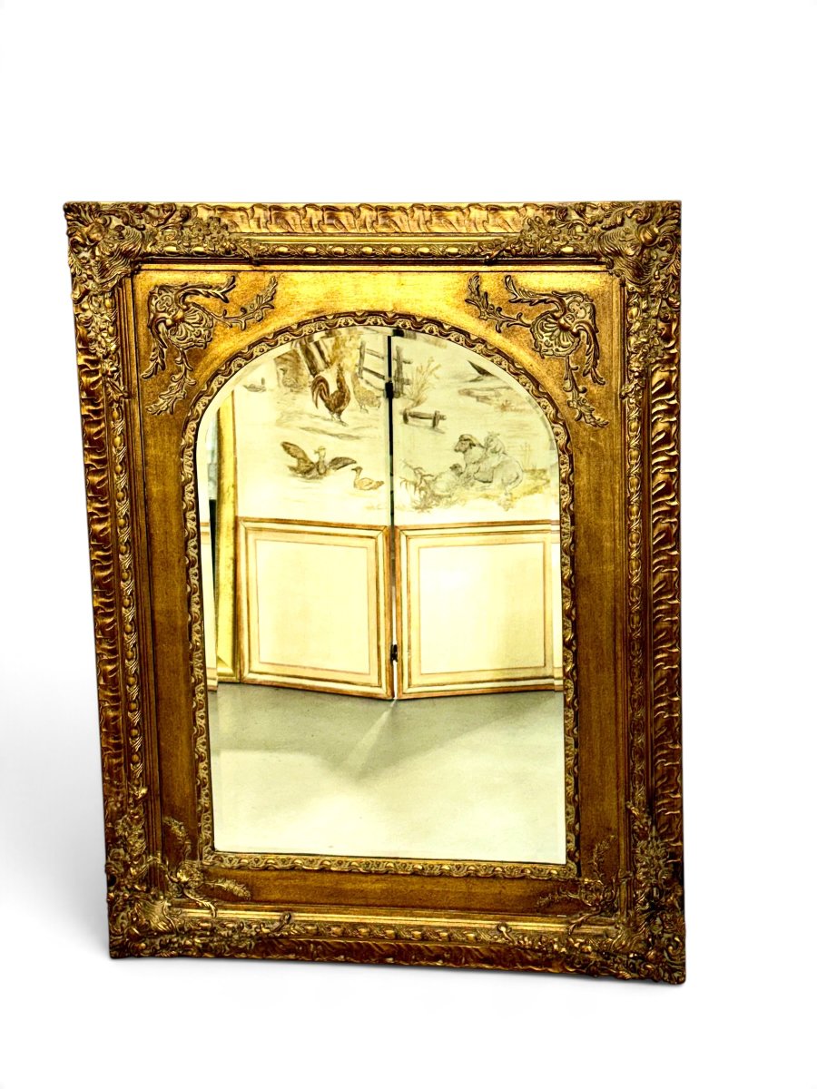 20th Century French Louis XV Style Giltwood Mirror, Circa 1950
