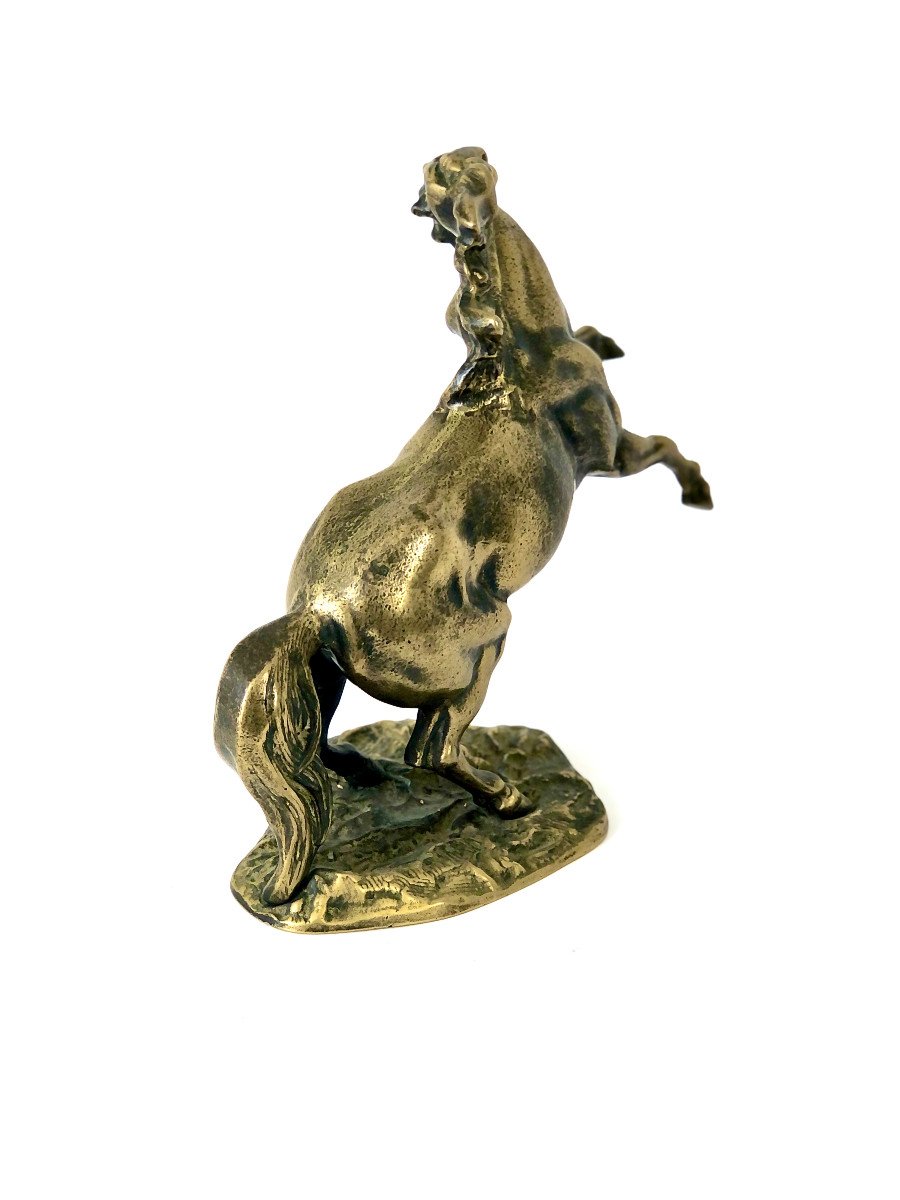 Cheval Cabré en Bronze Doré par le Sculpteur Hippolyte Moreau. -photo-4